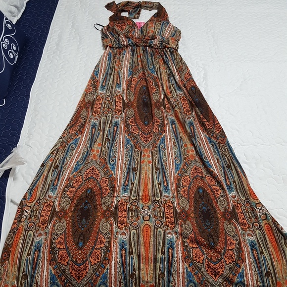 Nisa Dresses & Skirts - Long Haltered Dress